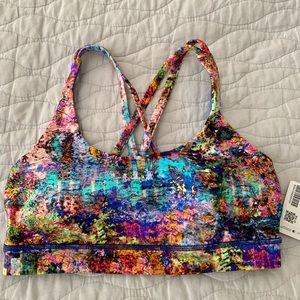 Lululemon seawheeze energy bra monet 6 NWT